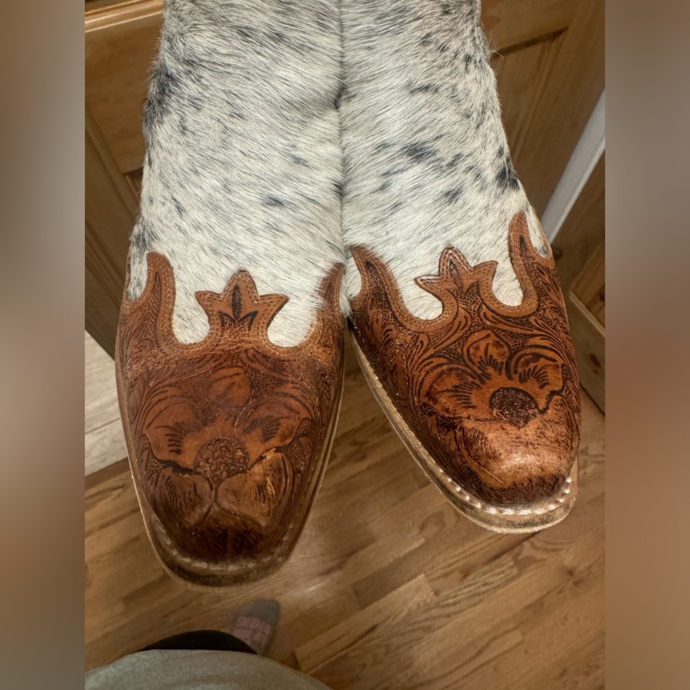 Myra Tooled Leather Booties